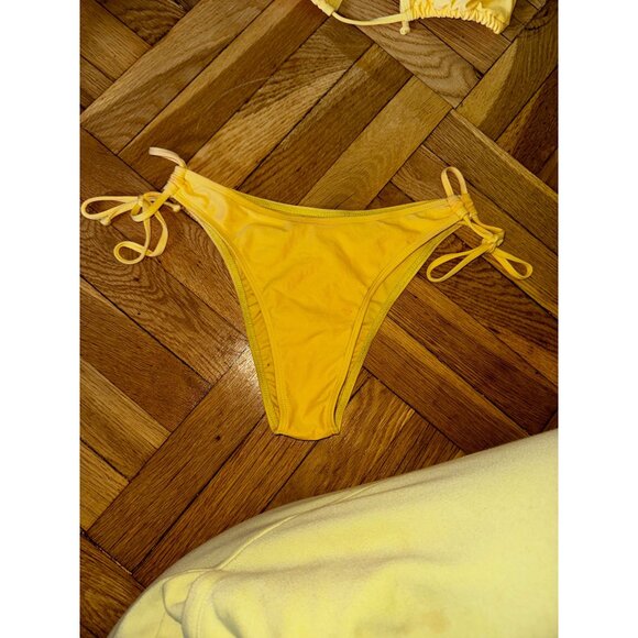Fashion Nova Yellow See You Next Summer Bikini XL Sexy Beach Pool Swimsuit Y2K‎ - Picture 8 of 9